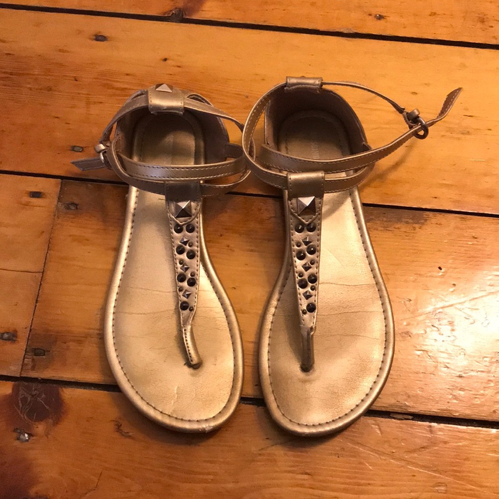 Gold sandals